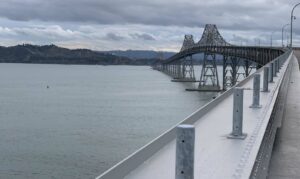 Photo of the Richmond-San Rafael bridge bike/walk pathway